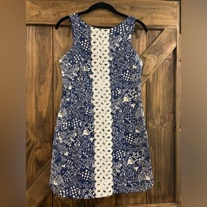 Lilly Pulitzer for Target Navy and White Patterned shift Dress